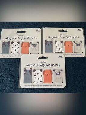 NWT Dog Theme Magnetic Bookmarks